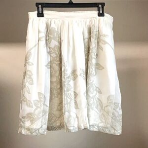 Vintage ANTHROPOLOGIE Carnation Lily Lily Rose Floral Skirt + Pockets | L